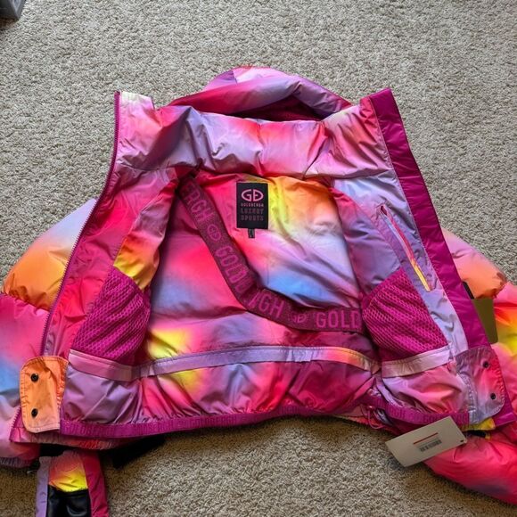 Goldbergh Lumina Ski Jacket NWT US 6 Brand New Puffer Coat Pink Purple - Picture 9 of 10